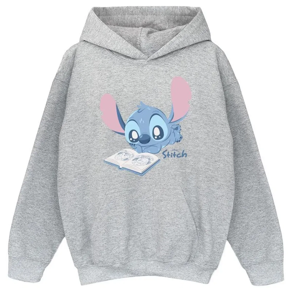 Худи с принтом Lilo & Stitch, Grey
