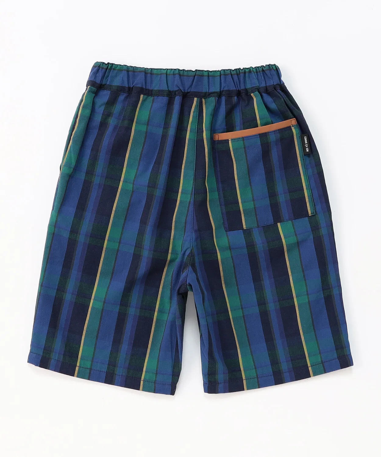 Детские шорты с принтом в клетку Madras Check COMME CA ISM, Red — фото 4
