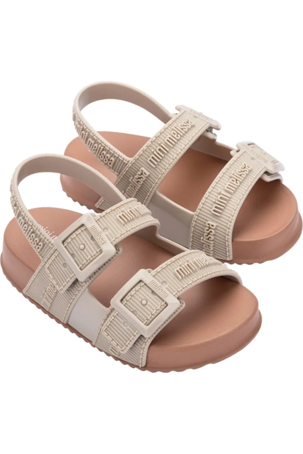 Сандалии детские с регулируемыми ремешками Mini Cozy Lover Mini Melissa, коричневый