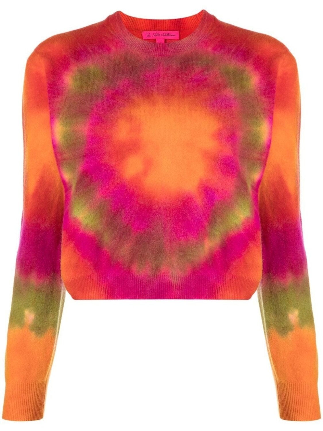 

The Elder Statesman джемпер Tunnel с принтом тай-дай, оранжевый