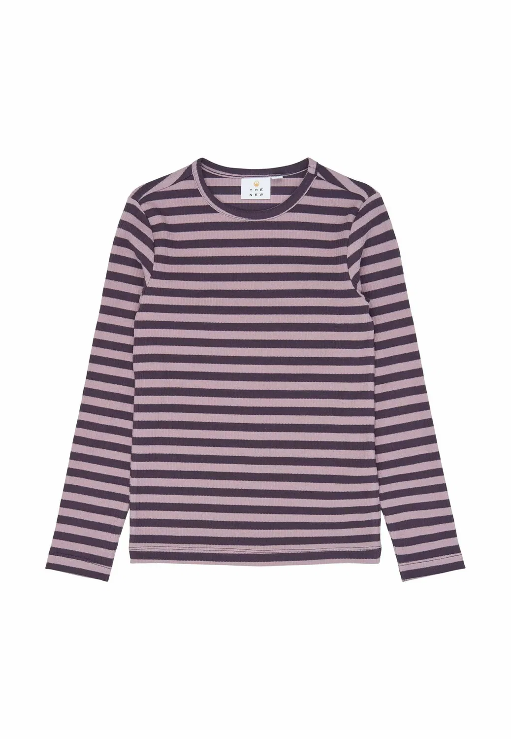 Футболка с длинными рукавами Tnmoore l_s rib tee The New, Sweet Grape Striped Tn