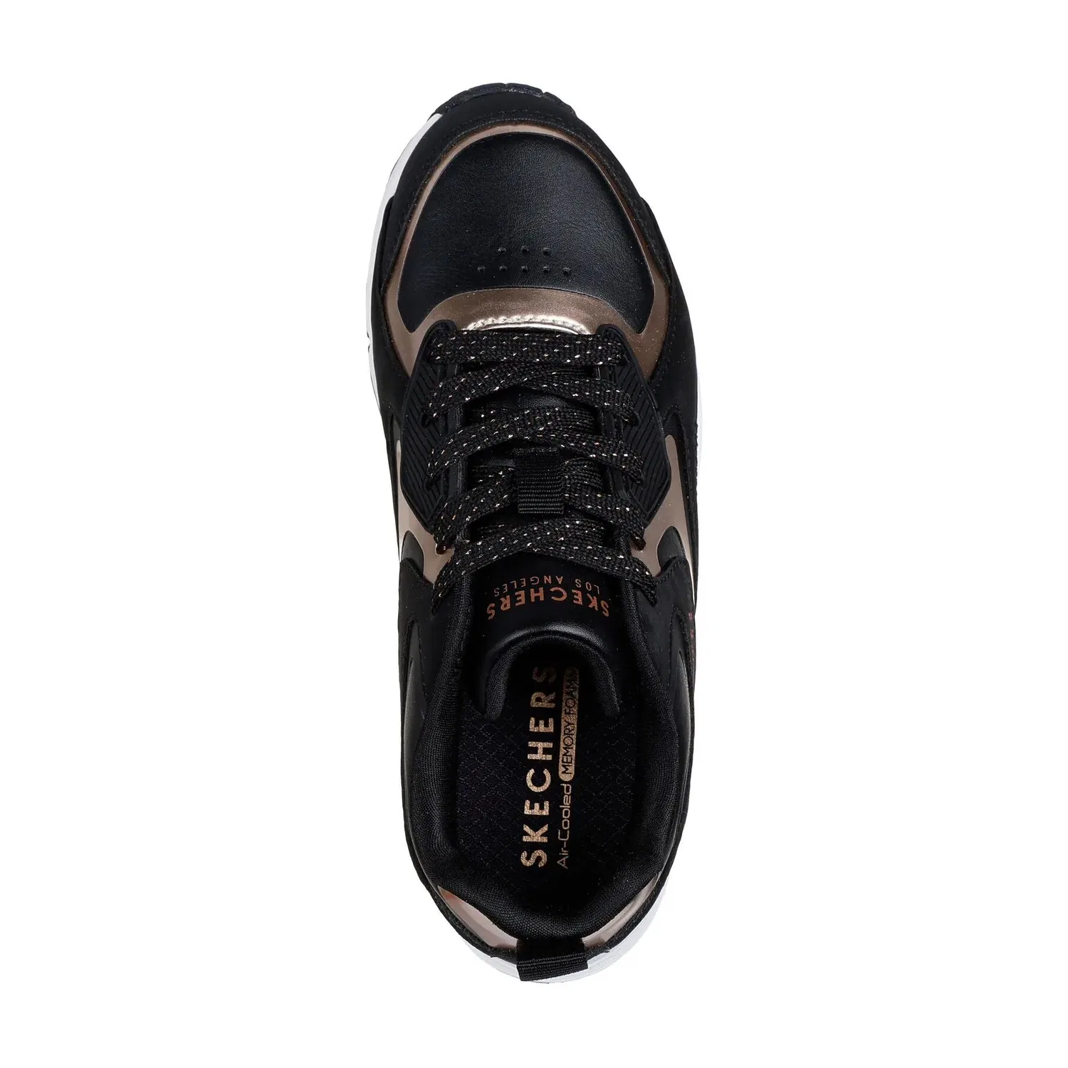 Детские кроссовки с цветовой блочной отделкой Uno Gen1 - Color Surge Skechers, Schwarz — фото 4