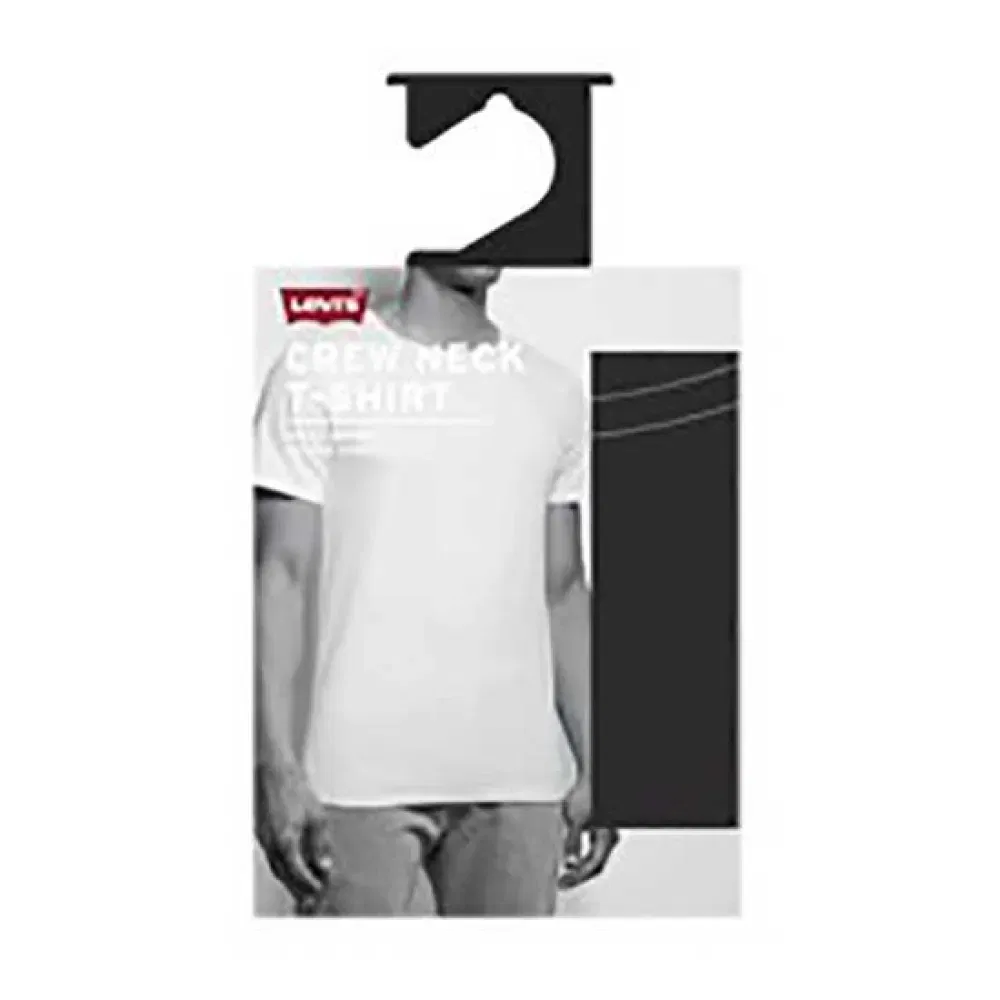 Мужской комплект футболок с коротким рукавом Levi's, 2 шт, Black — фото 3