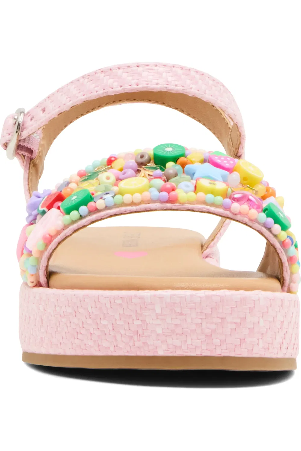 Детские босоножки на платформе с ремешком Arabela Steve Madden, розовый — фото 3
