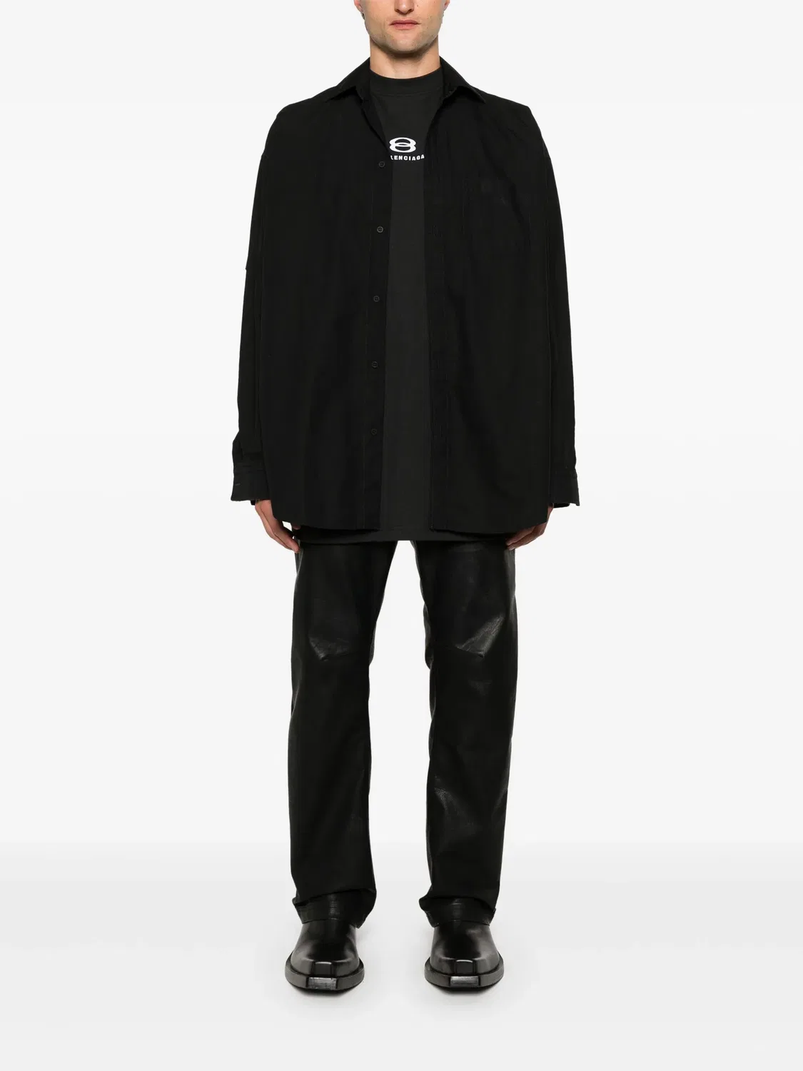 Рубашка Unity Sports Icon от Balenciaga, черный — фото 4