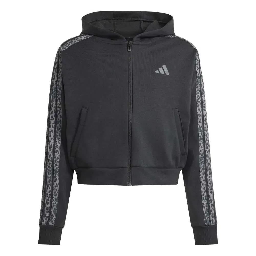 Толстовка на молнии с принтом Adidas Seasonals, черный — фото 3