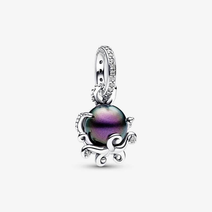 

Шарм-подвеска Pandora x Disney The Little Mermaid Ursula, серебро/фиолетовый
