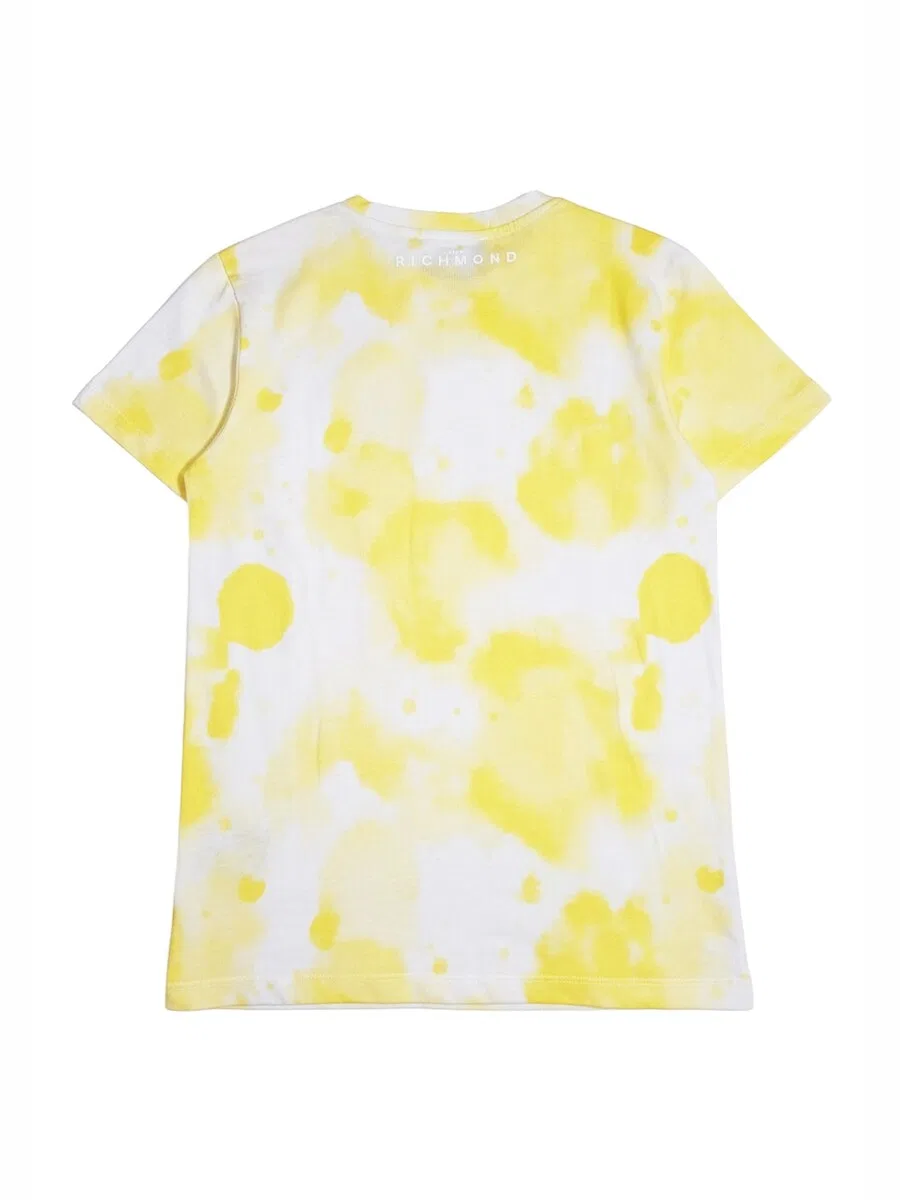 Футболка John Richmond 'T-shirt gialla per bambino' желтого цвета — фото 2