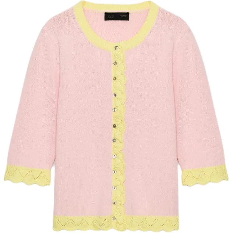 Женский кардиган с принтом Pink ZARA, Pink