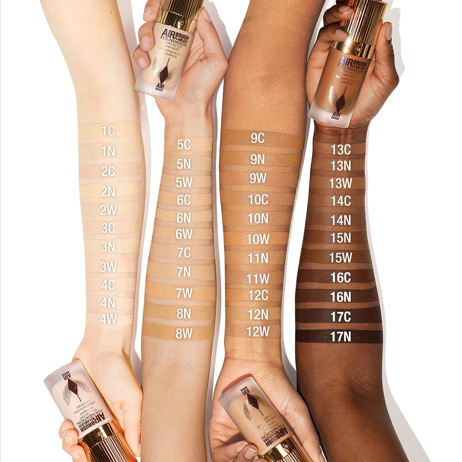 Тональная основа с воздушным финишем Airbrush Flawless Foundation CHARLOTTE TILBURY, 30 мл, 1 Cool — фото 3