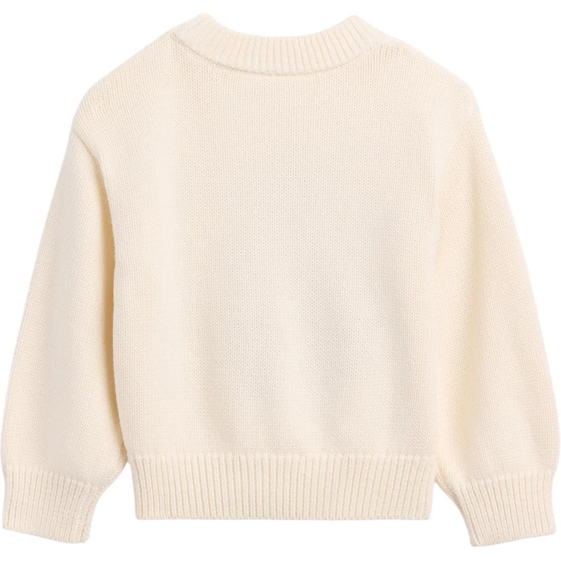 Детский свитер с круглым вырезом Pre School Sweaters Crew Neck Moderate GAP, Ecru — фото 3