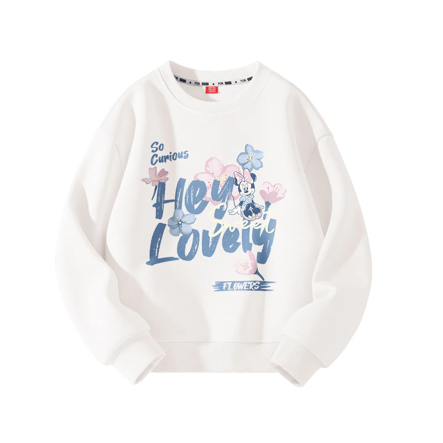 Детский свитшот с принтом Disney Kids Sweatshirts Crew Neck Moderate Stretch, Цвет Delorane K Taro Purple — фото 3