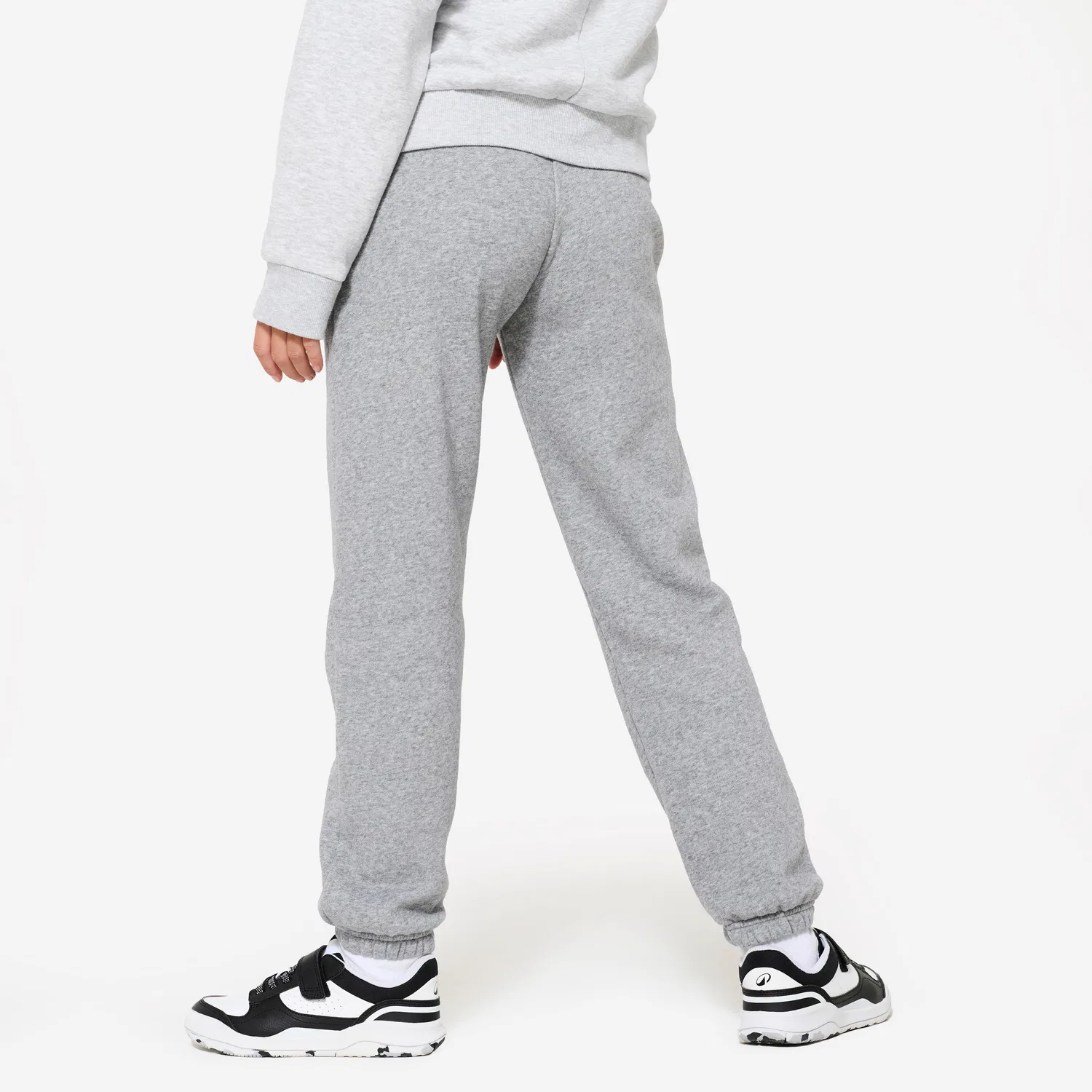 Детские спортивные штаны с начесом Jogginghose Kinder warm Domyos, Hellzinngrau — фото 4