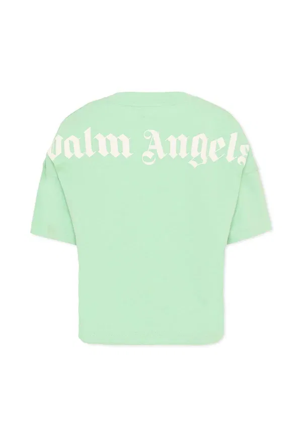 Футболка из джерси с принтом Palm Angels, зеленый — фото 2