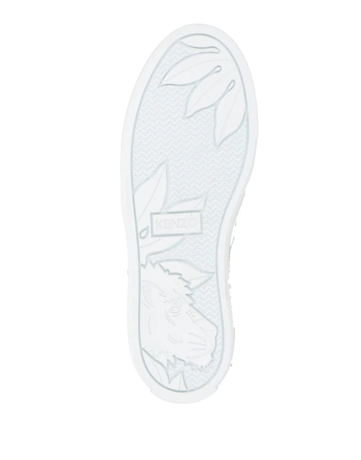 Детские кеды для девочек slip-on с принтом Kenzo Kids, темно-синий — фото 4