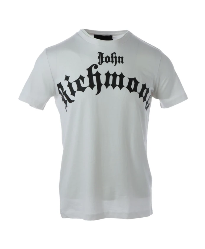 

Футболка с короткими рукавами и круглым вырезом, с принтом John Richmond, белый