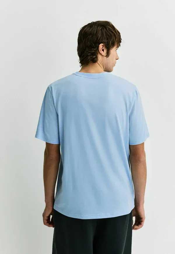 Футболка однотонная Next t-shirt Next Blue Marl, синий — фото 3