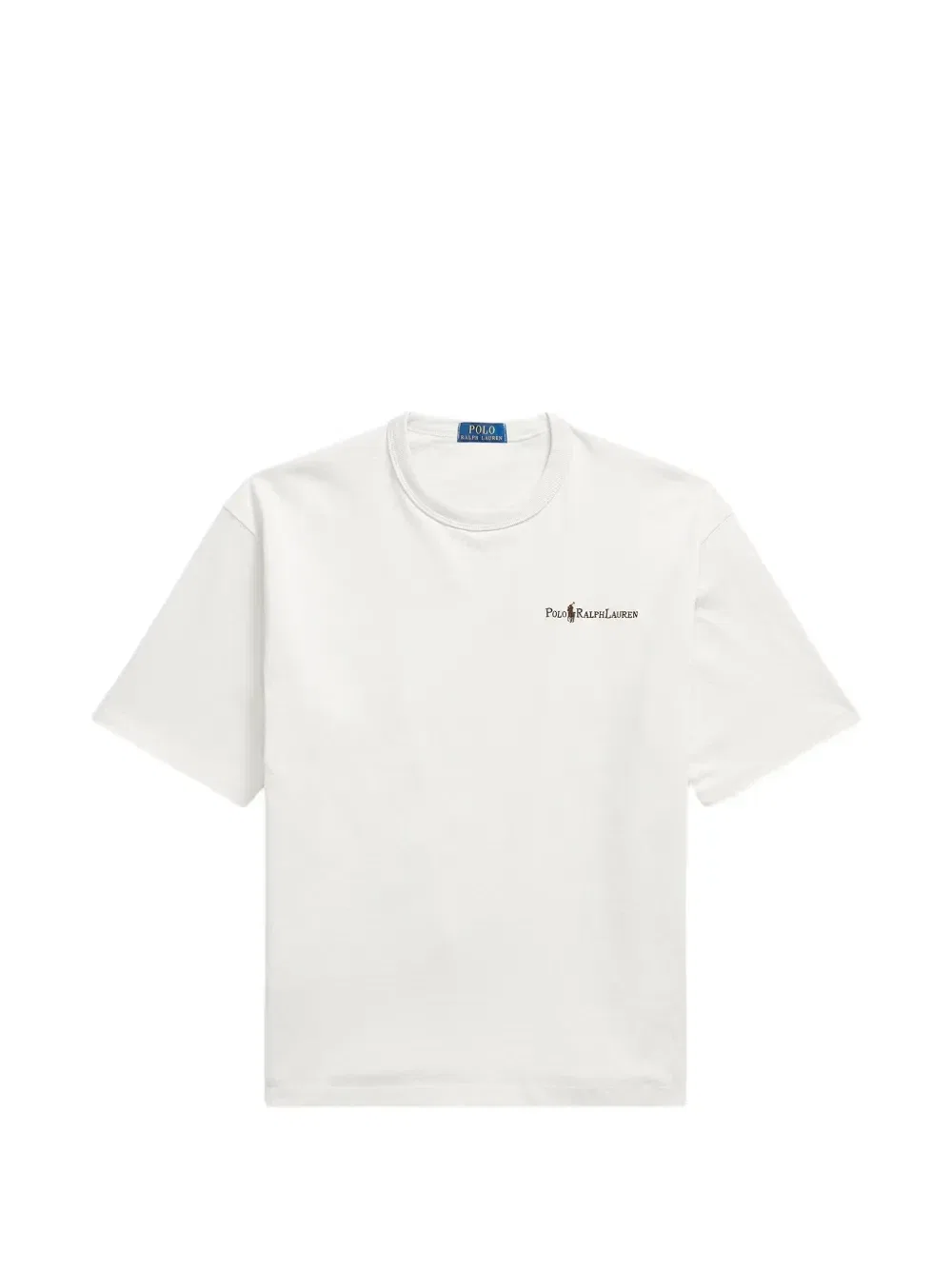 Футболка с вышитой лошадкой Polo Ralph Lauren, бежевый