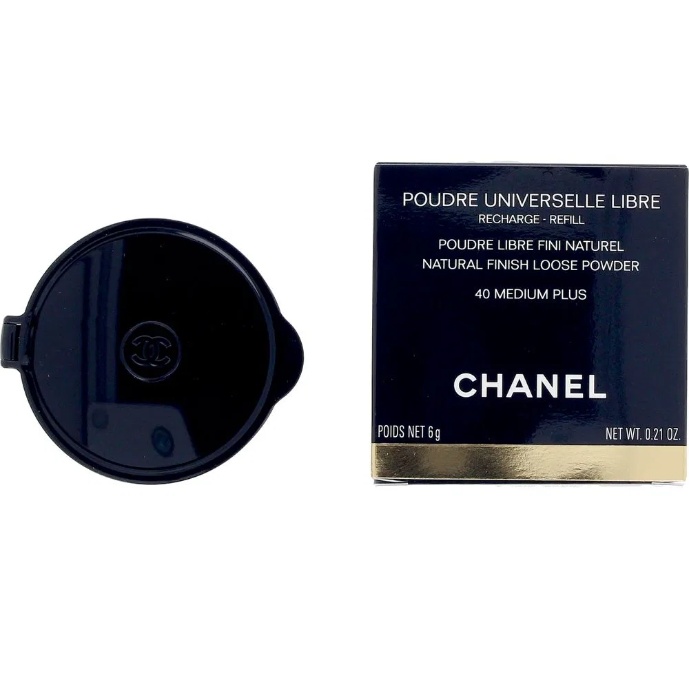 Пудра рассыпчатая 6 г с эффектом вуали, модель Poudre Universelle Libre Chanel, 40-Medium Plus — фото 2