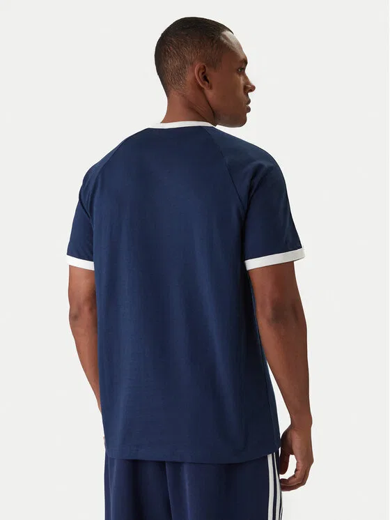 Футболка regular fit 3-Stripes Adidas, темно-синий — фото 3