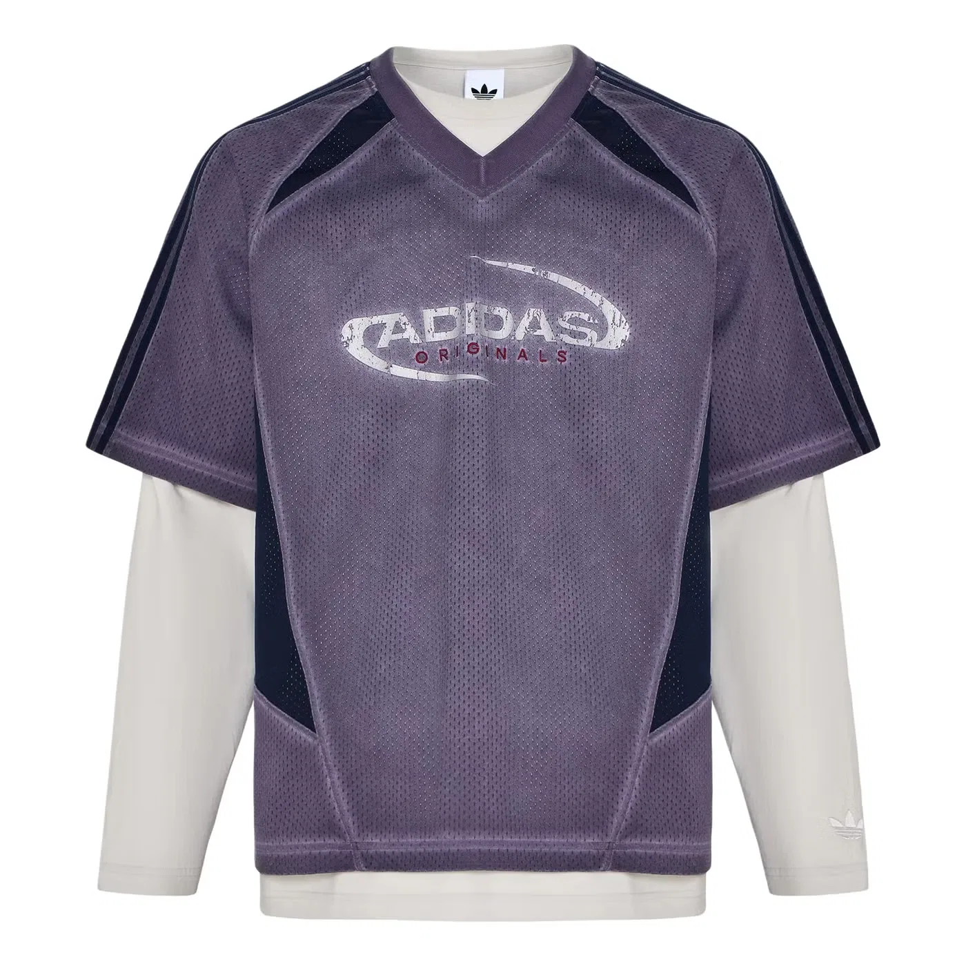 Футболка с длинным рукавом 2 в 1 Street m 2in1 t-shirt ls Adidas, фиолетовый