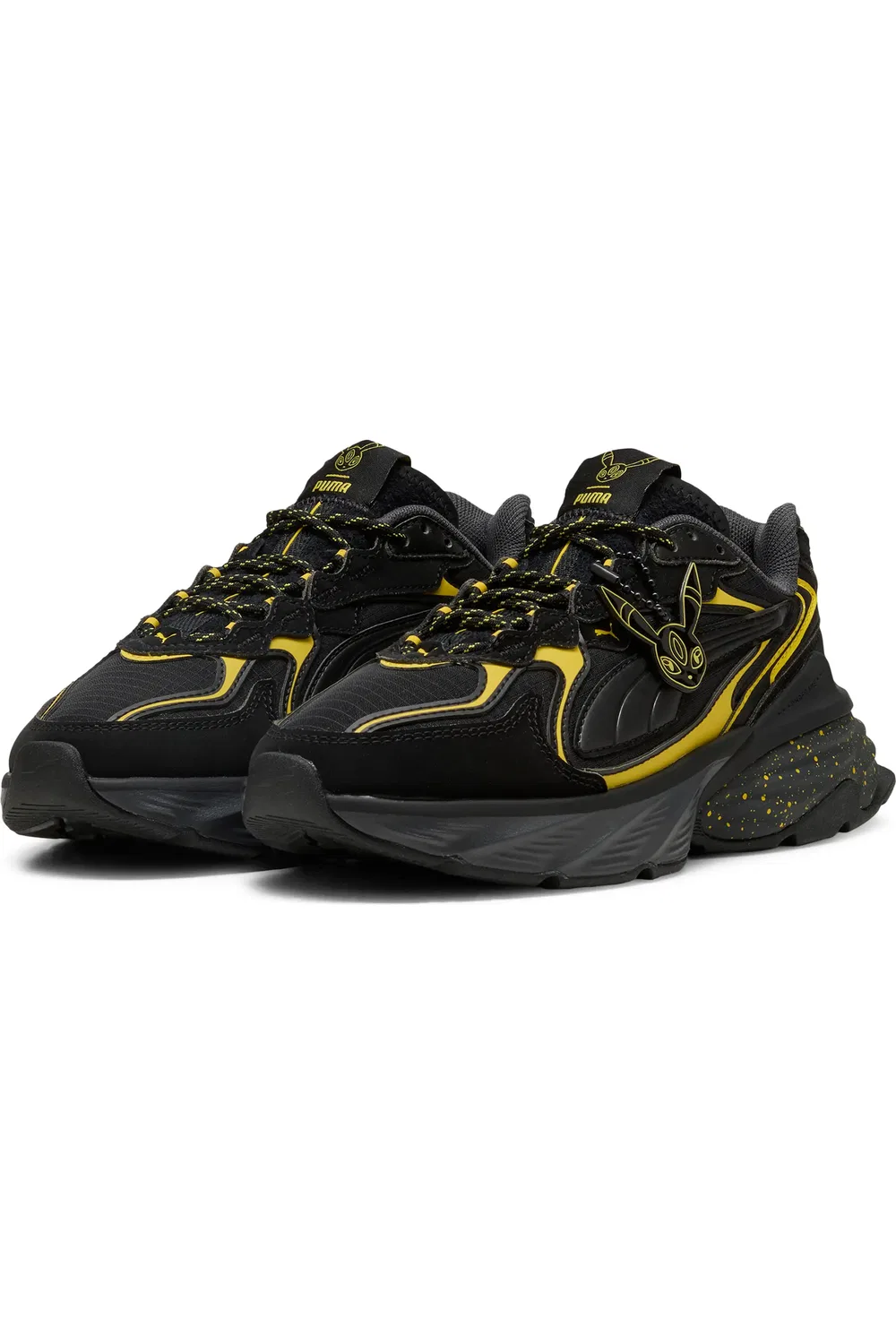 Детские кроссовки с подвеской Umbreon Fade NITRO PUMA, Puma Black/Energizing Yellow