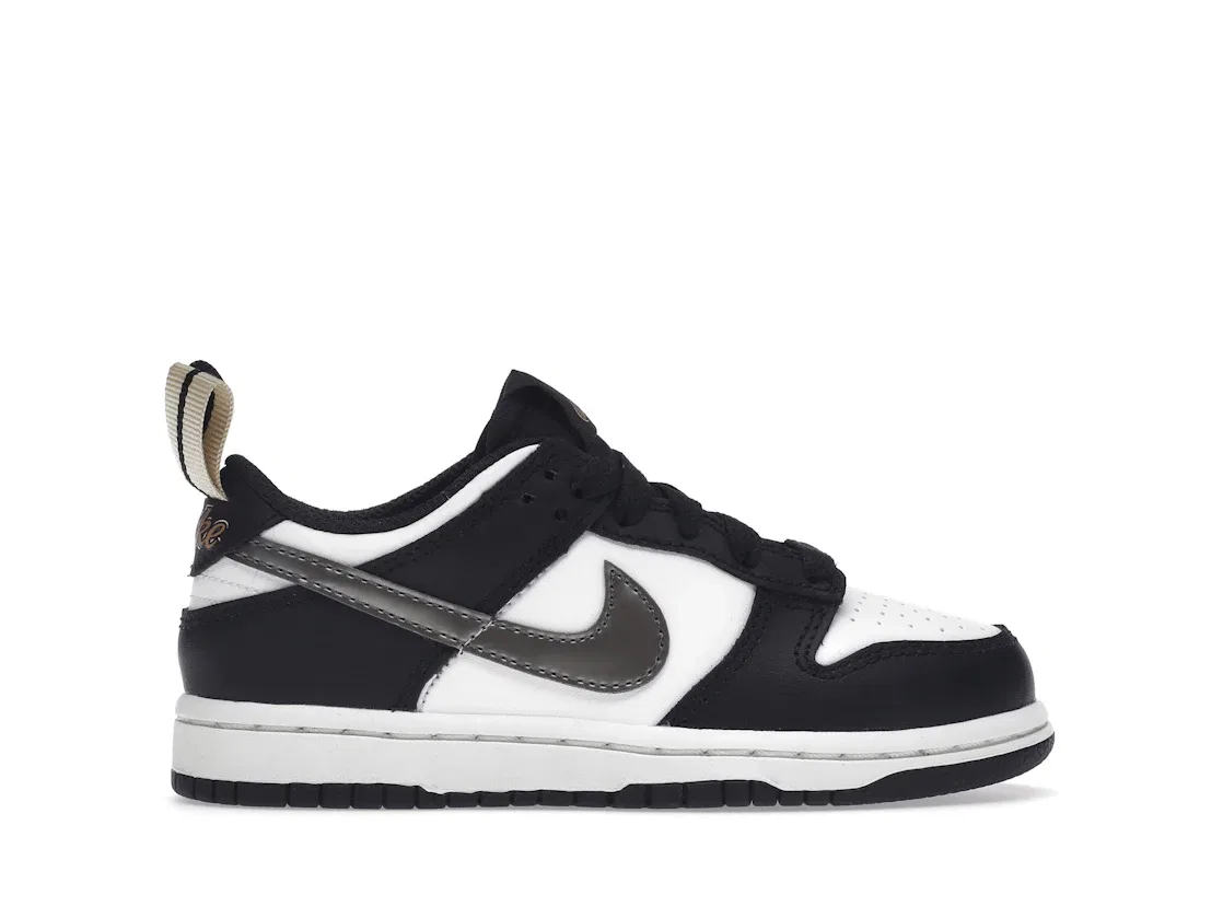 Детские кроссовки Lifestyle Nike Dunk Low SE, Off Noir/Metallic Pewter/Summit White