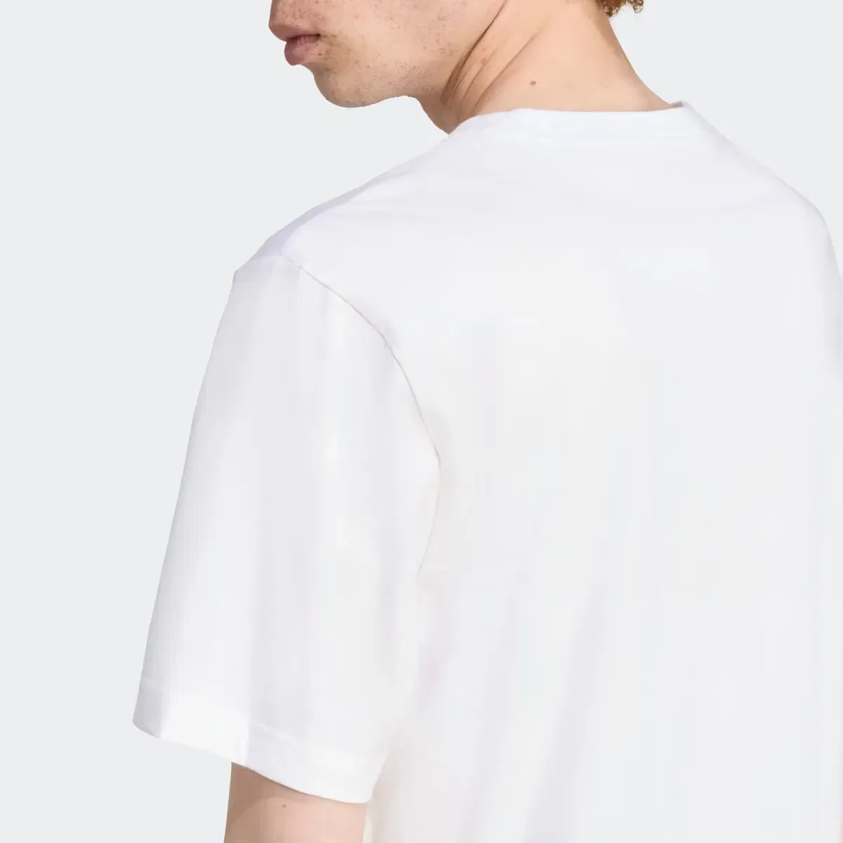 Мужская футболка с принтом Tartan Regular adidas Originals, Blanco — фото 4