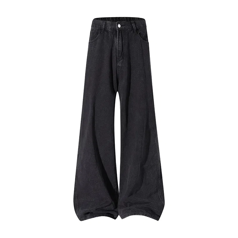 Детские джинсы с расклешенным кроем X1617, Black Gray
