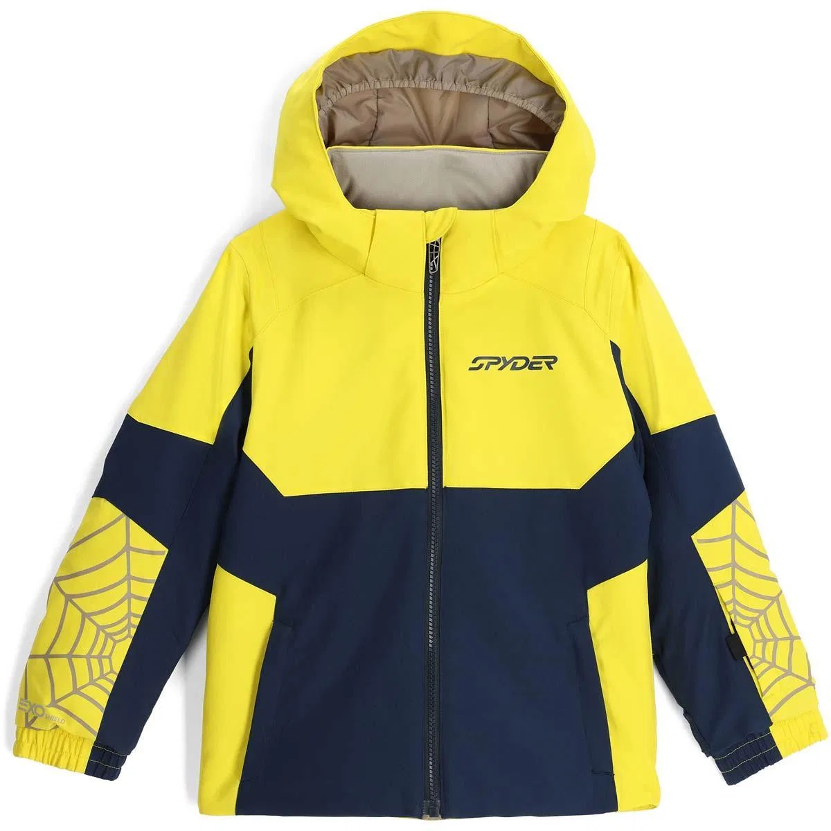 Куртка детская с капюшоном Challenger Spyder, Acid Yellow