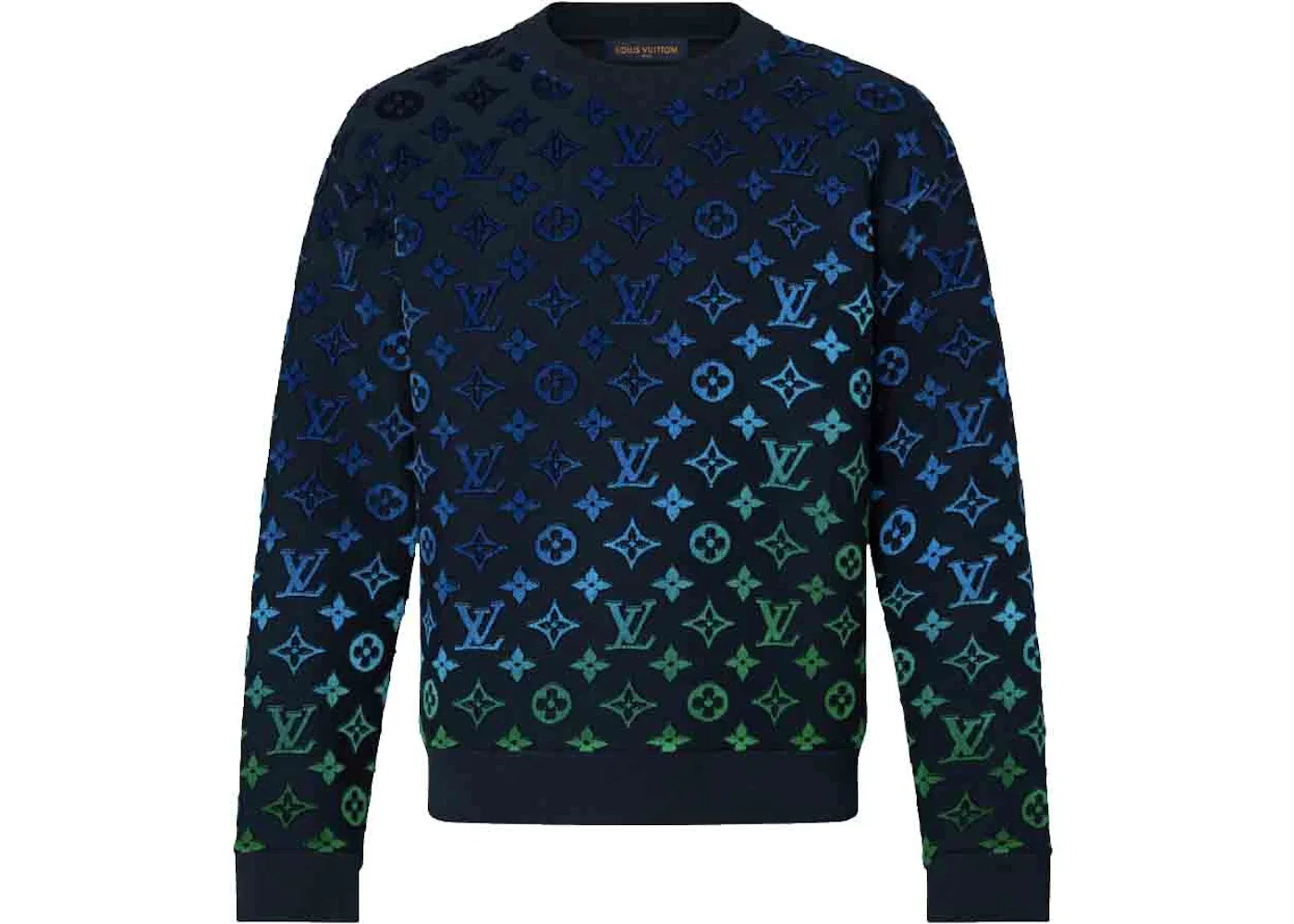 Мужской свитшот с градиентным монограммным принтом Fil Coupé Louis Vuitton, Multicolor