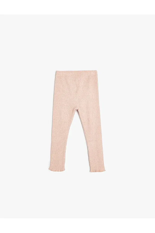 Детские леггинсы для девочек с эластичным поясом Basic Koton, Rose — фото 2