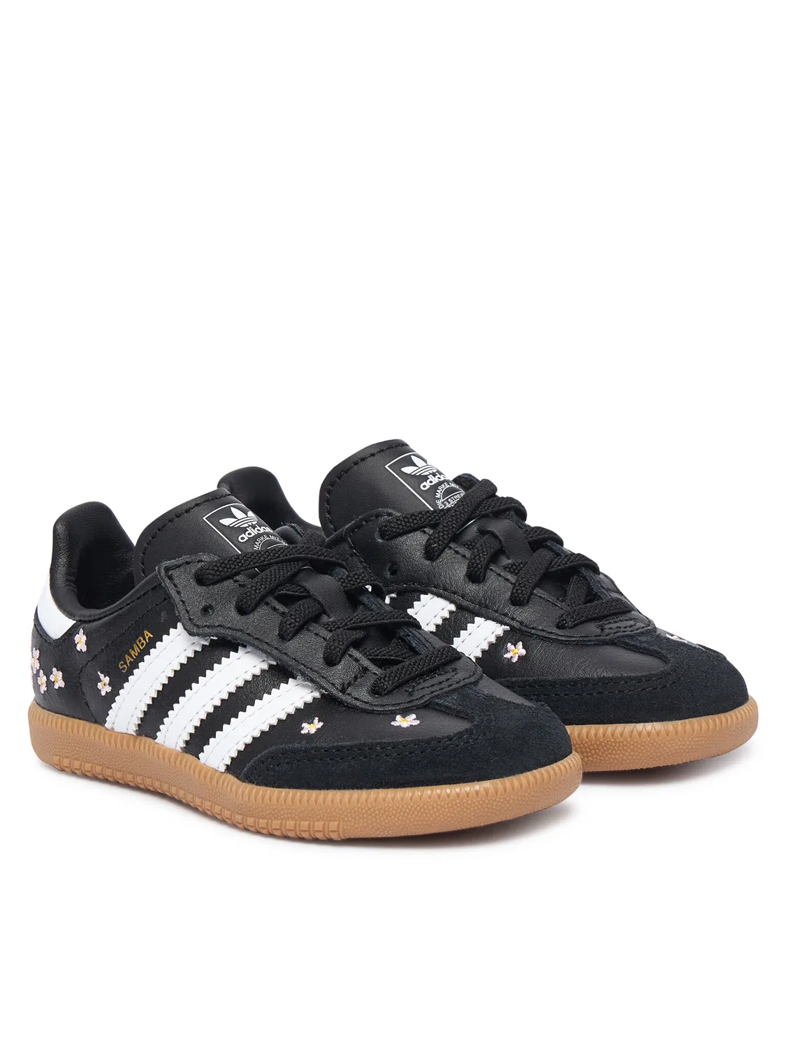 Кроссовки для девочки Samba Og Comfort Closure Elastic Lace Adidas, черный — фото 2
