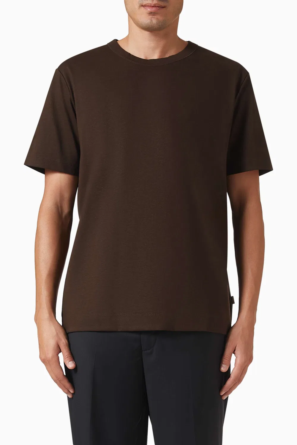 Футболка с коротким рукавом Crewneck T-shirt Calvin Klein, коричневый