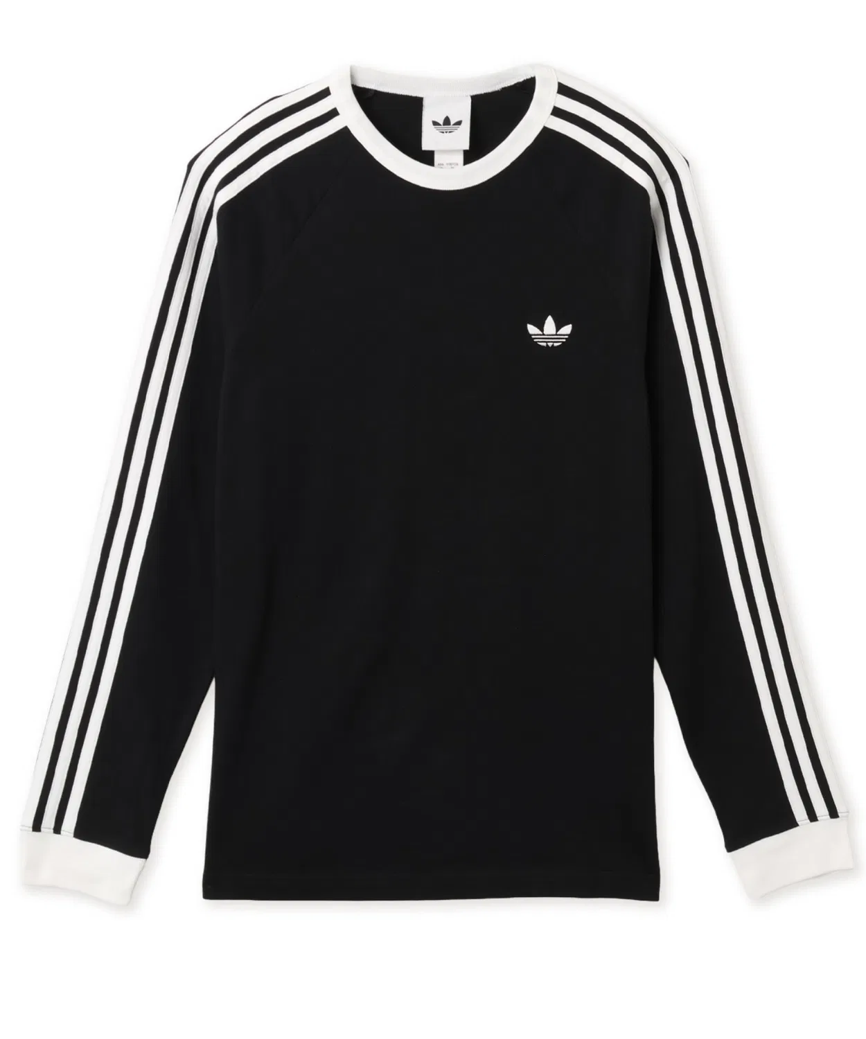 Мужская футболка с длинным рукавомс принтом 3-STRIPES Adidas, Black — фото 4