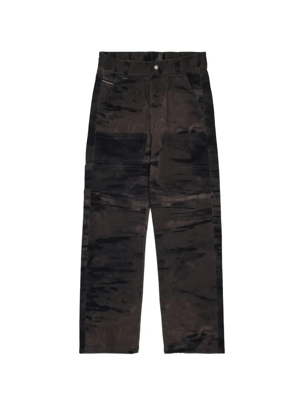 Брюки карго с выцветшим эффектом Diesel Kids, коричневый