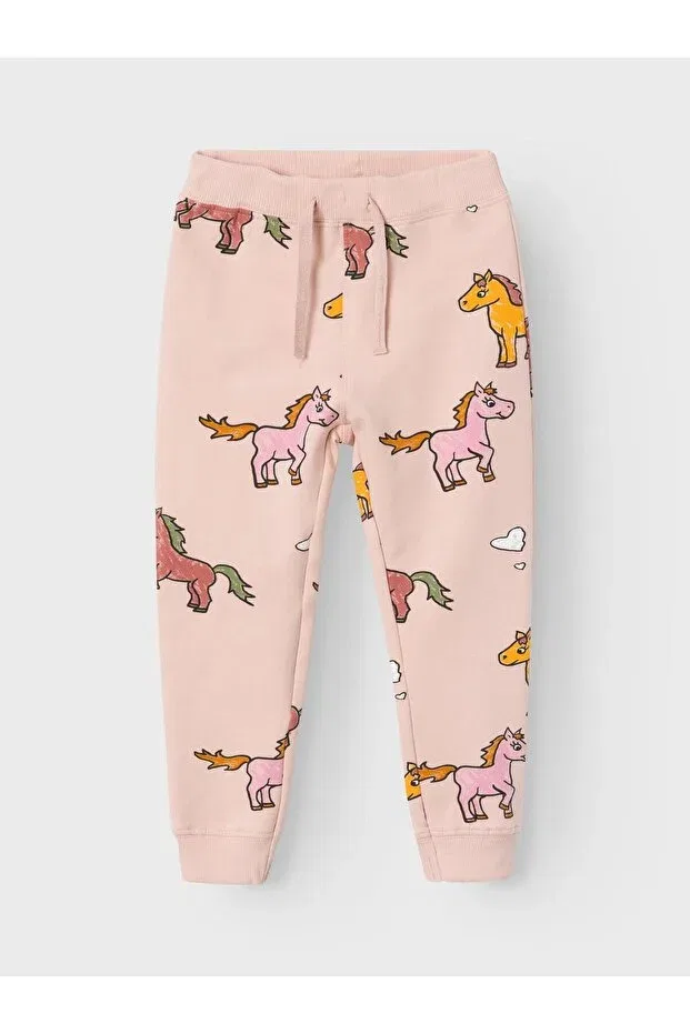 Детские спортивные штаны для девочек скинни pink Name It, Pink — фото 3