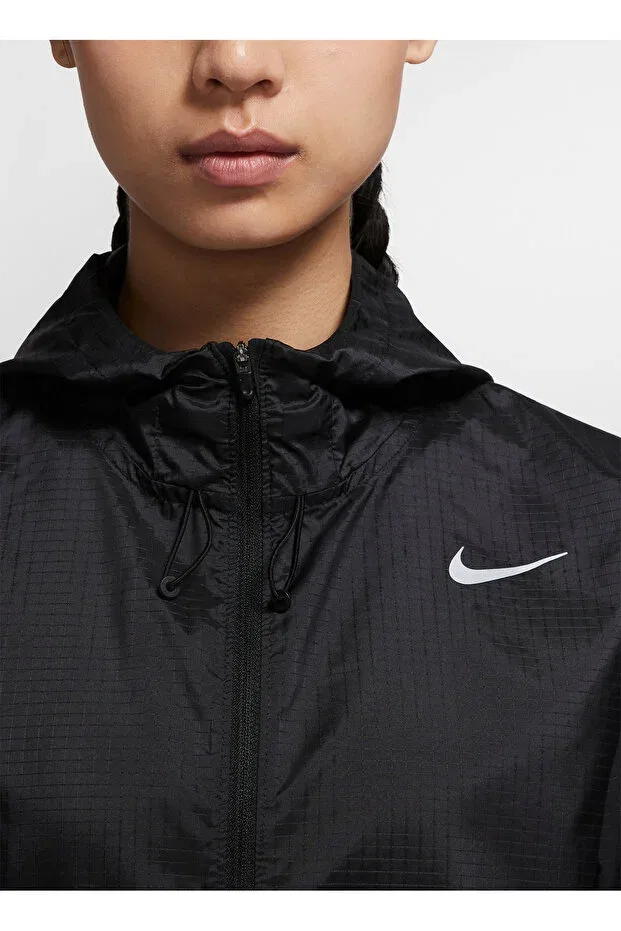 Женская куртка с капюшоном Nike, Black - Gray - Silver — фото 4