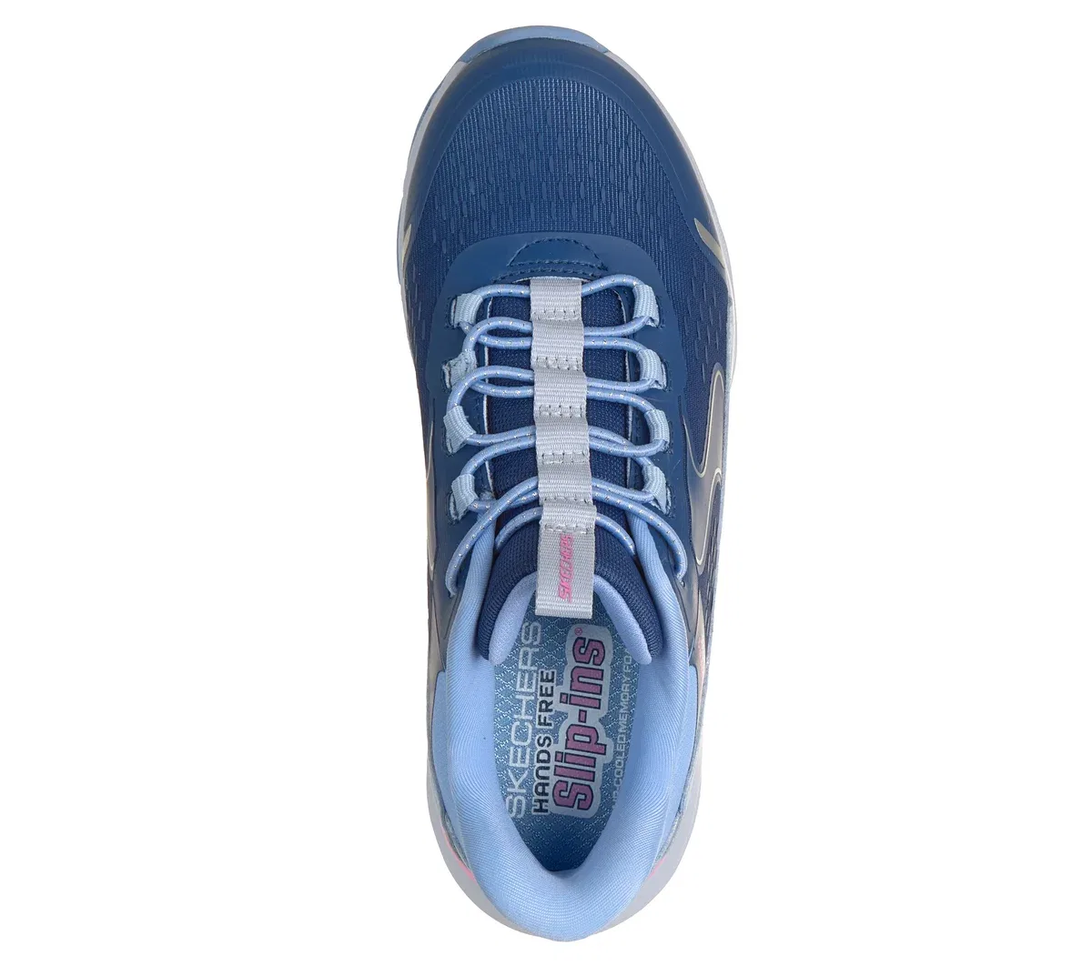 Детские слипоны Glide-Step - Vista Lane Skechers, тёмно-синий/periwinkle — фото 2