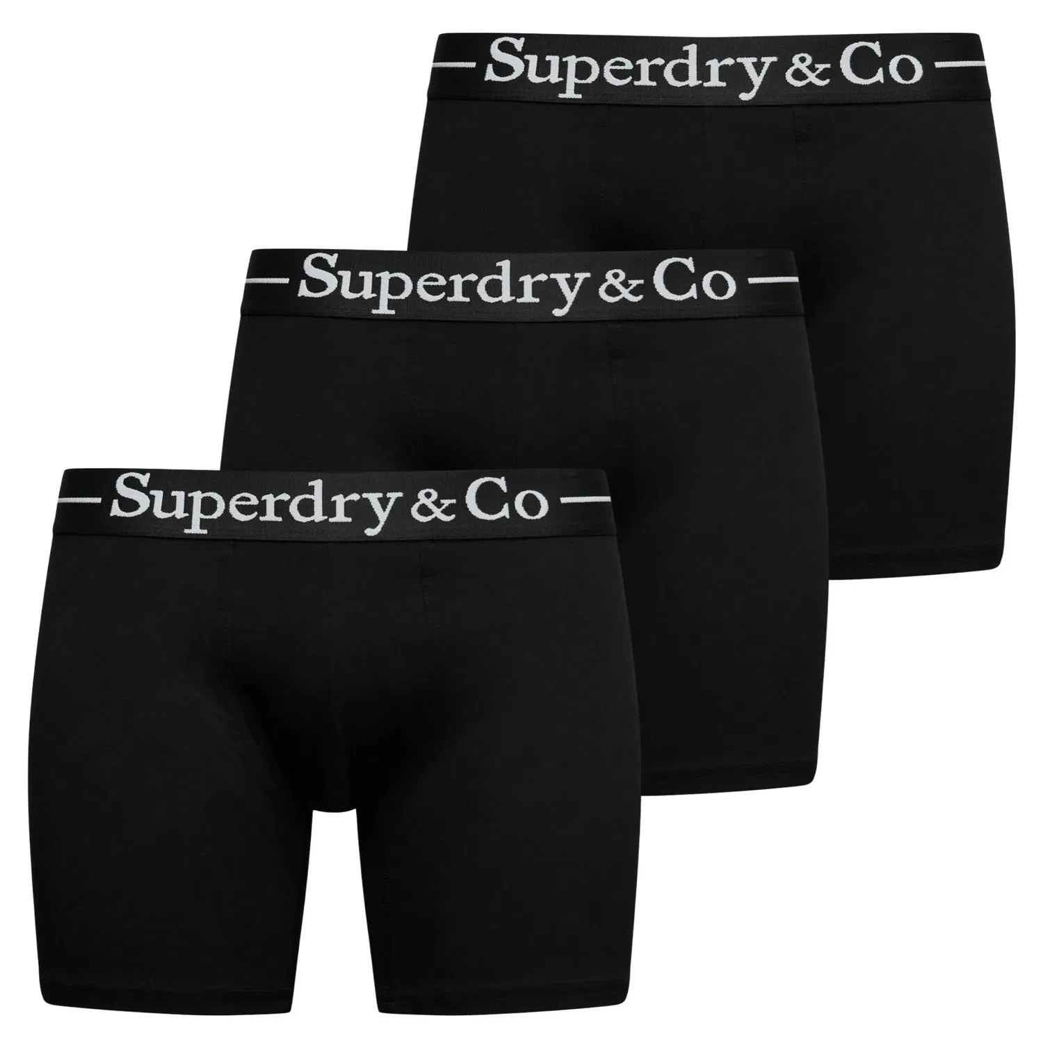 Трусы-боксеры комплект из 3 штук Superdry, черный