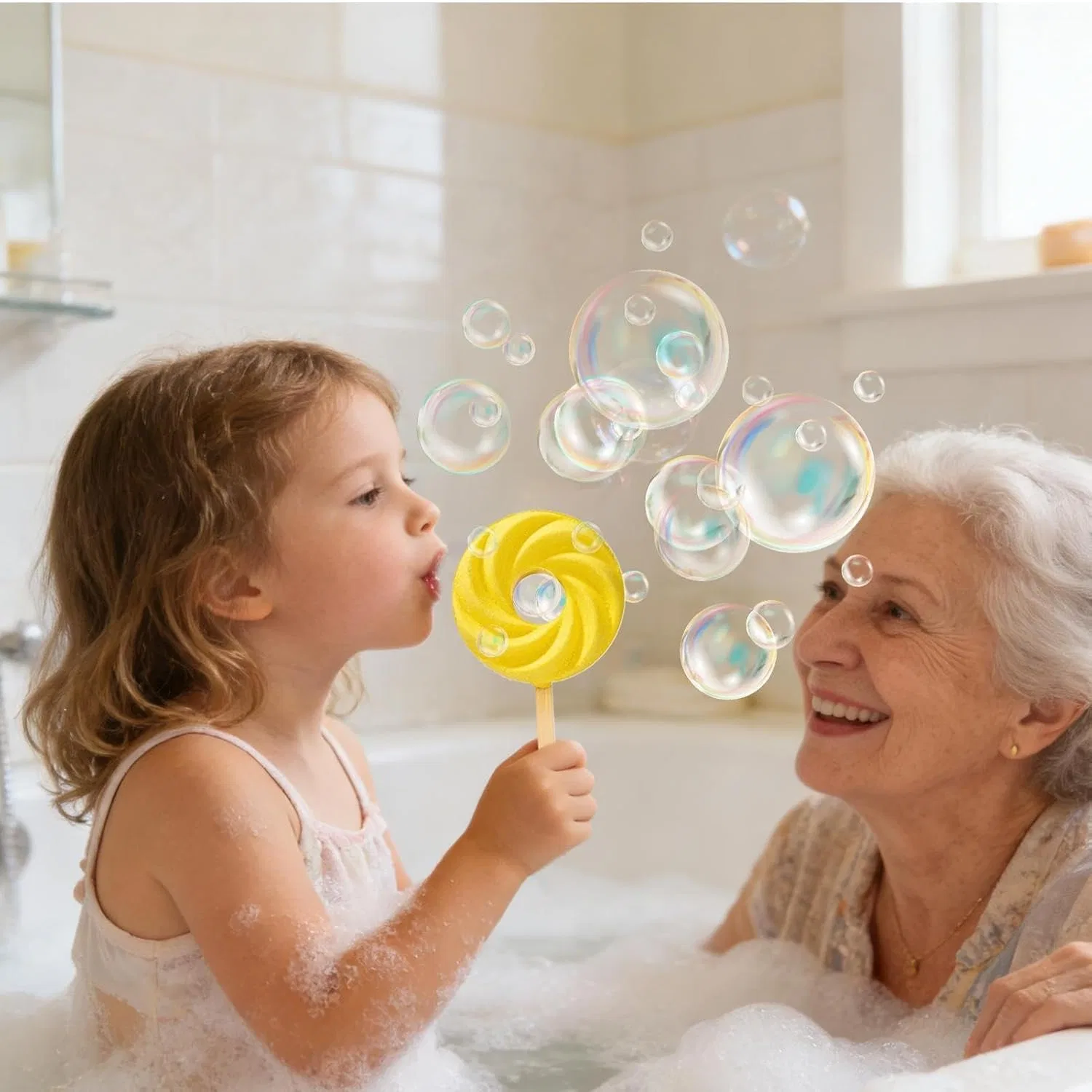 Очищающие солевые шарики для ванны, Generisch, набор 1 шт, 120 г, Bubble Bath Salt Balls (Marshmallow) — фото 3
