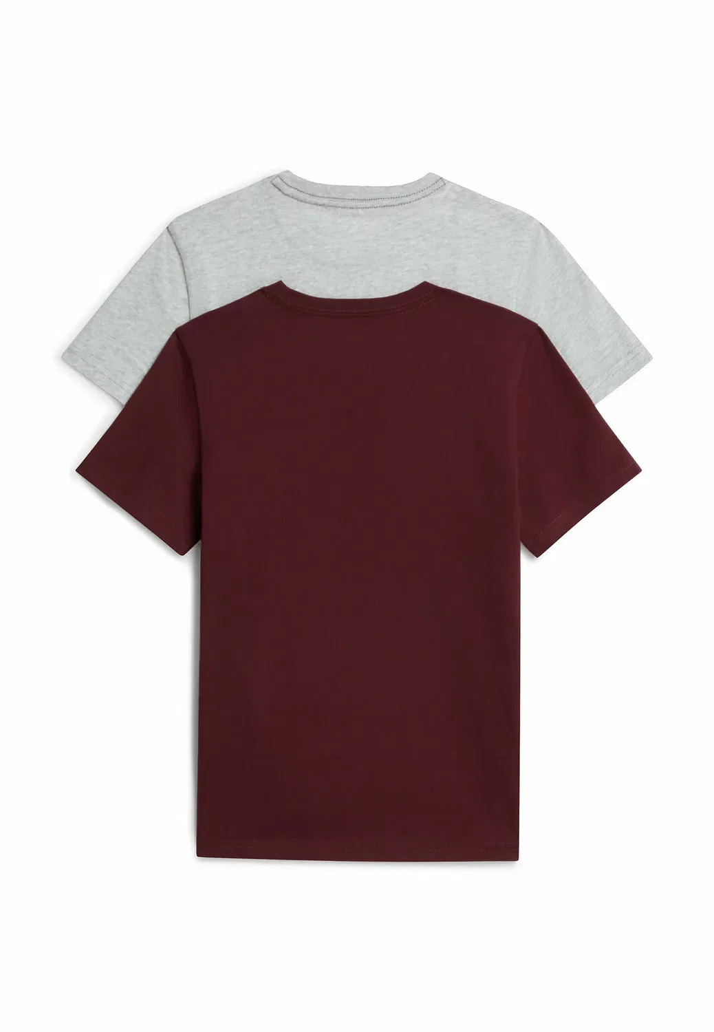 Комплект из двух футболок унисекс - базовая футболка Tommy Hilfiger, Dark Red;Grey — фото 2