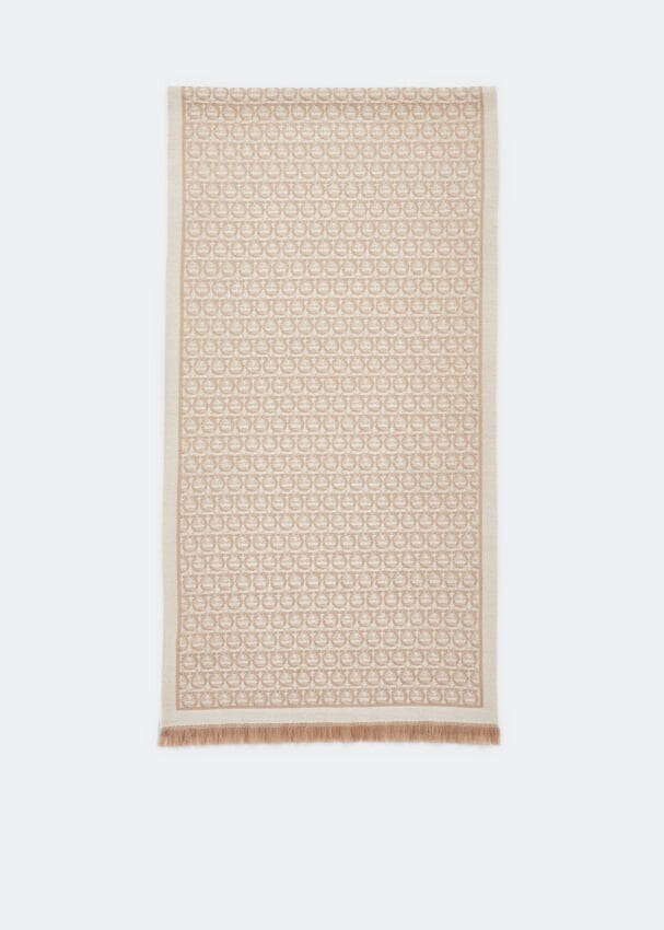 

Шарф FERRAGAMO Gancini scarf , бежевый