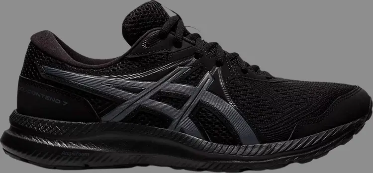 

Кроссовки gel contend 7 'black carrier grey' Asics, черный