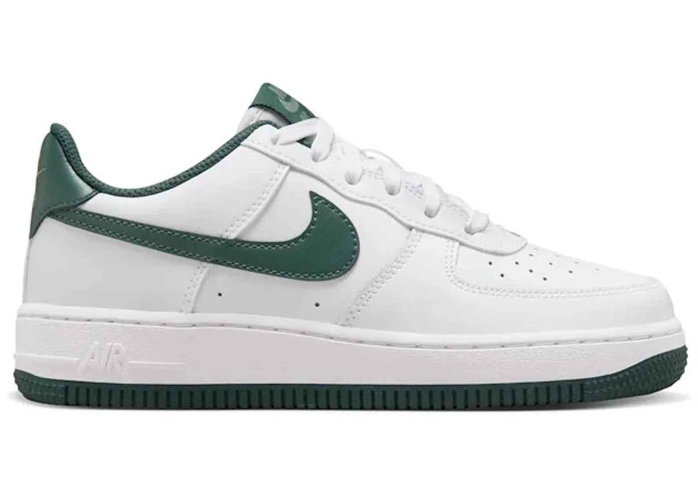 Детские кроссовки для мальчиков Nike Air Force 1 Low, White/Oil Green/Vintage Green