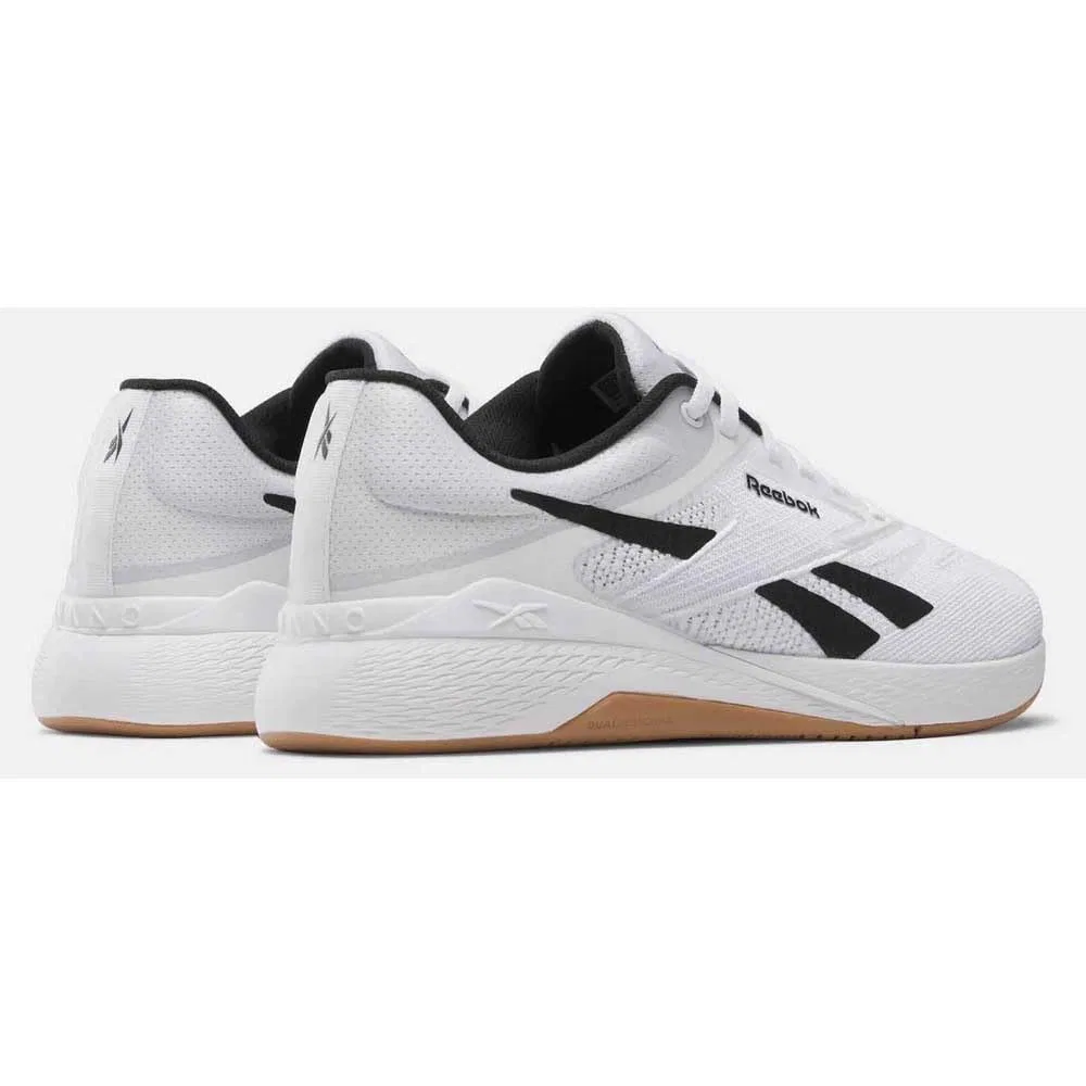 Детские кроссовки для девочек с принтом Nano X5 Reebok, Ftwr White Black Reebok Rubber Gum 04 — фото 4