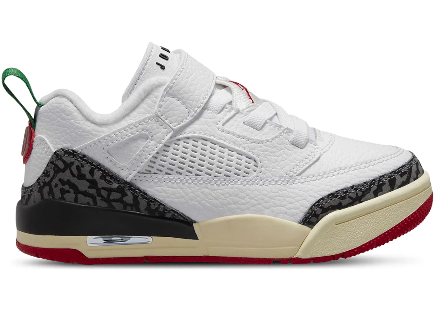Детские кроссовки Lifestyle Jordan Spizike Low, White/Coconut Milk/Black/Varsity Red