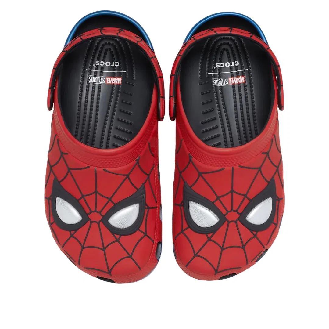 Детские сандалии с резиновым верхом Marvel Classic Clog 'Spider Man' Crocs, Red/Blue/Black — фото 3