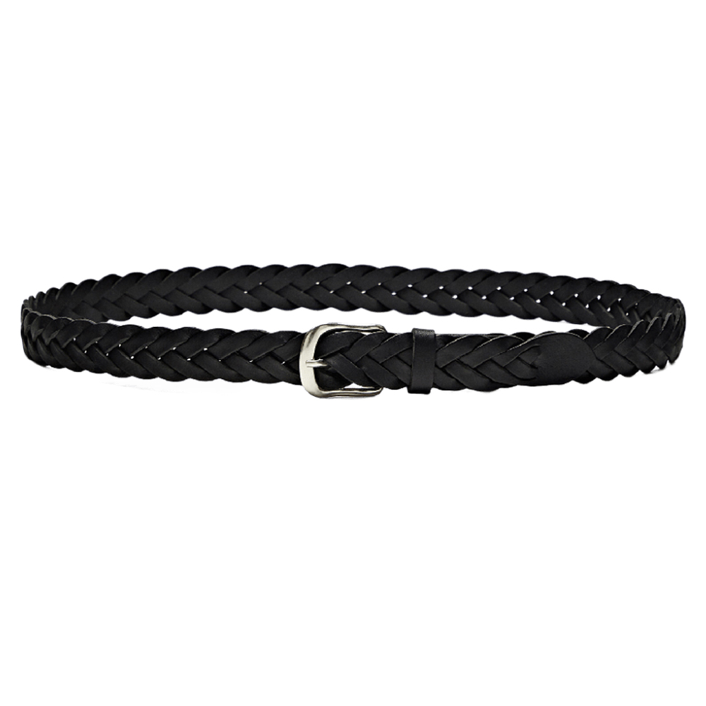 

Ремень Massimo Dutti Braided Leather, черный