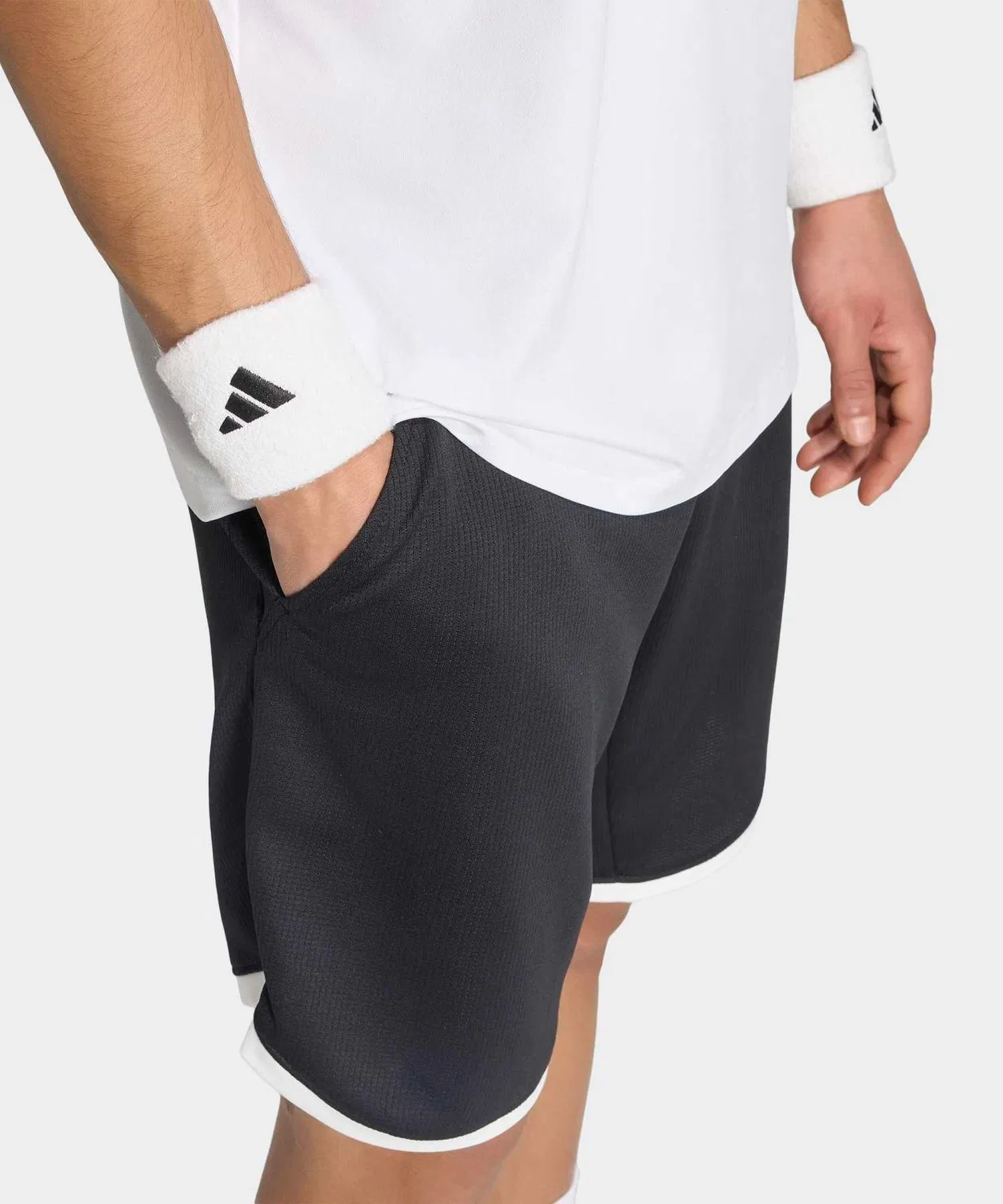 Мужские шорты для тенниса Climacool с принтом, Adidas, Black — фото 4